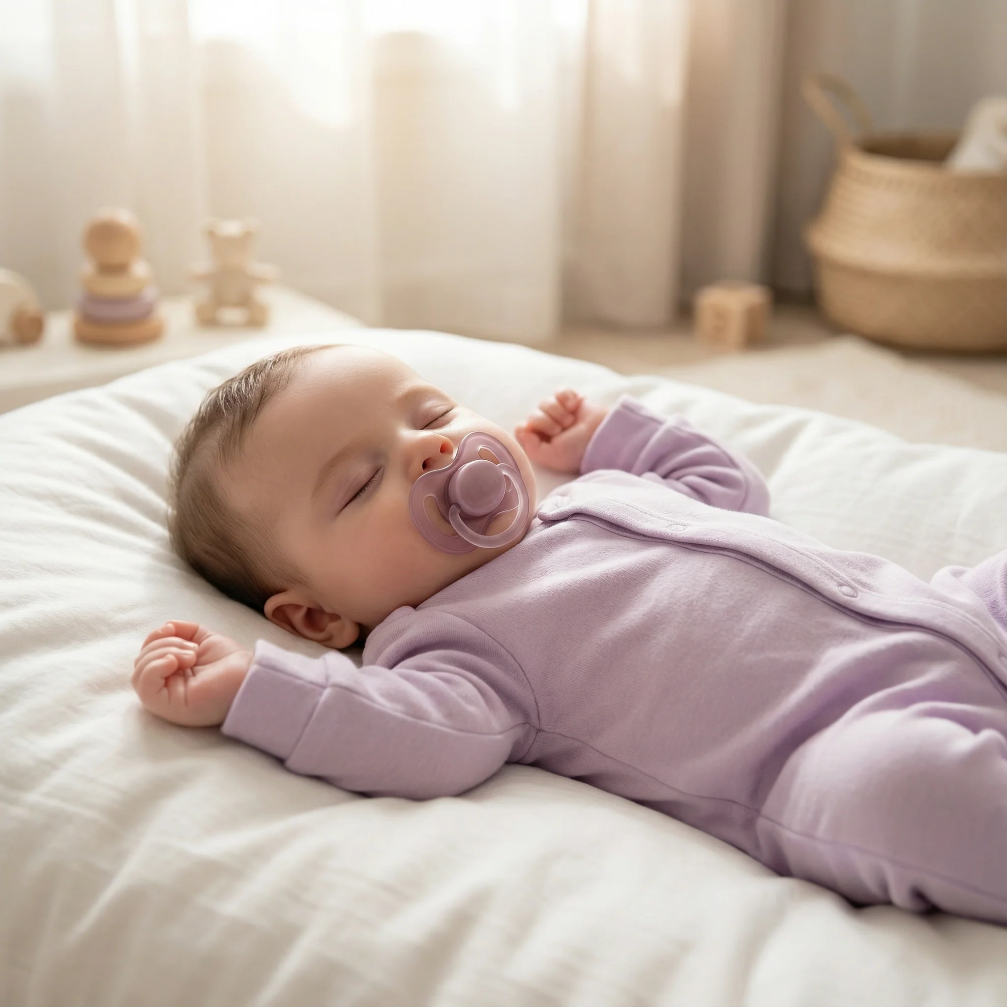 Tétine bébé | Premium Confort Mauve – Image 3