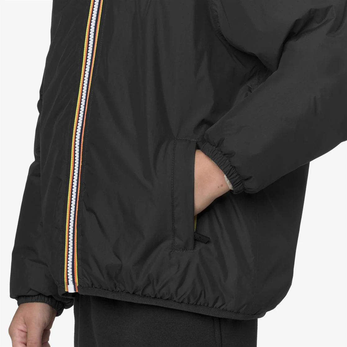 Veste le vrai 3.0 claude orsetto - black pure mixte K-Way – Image 3