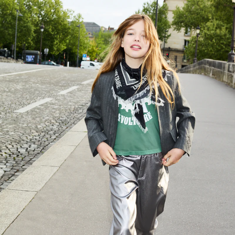 Pantalon large argenté fille Zadig & Voltaire H25 – Image 4