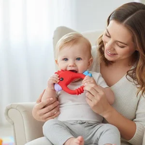 Anneau de dentition | Naturel Apaisant rouge