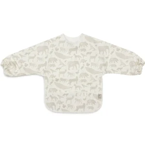 Bavoir à manches - Animals olive green