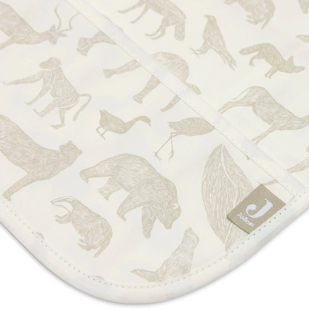 Bavoir à manches - Animals olive green – Image 3