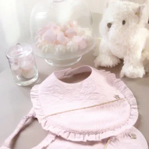 Bavoir Délicatesse poudre Tartine et Chocolat T1