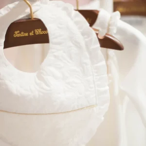 Bavoir Délicatesse nacre Tartine et Chocolat T1