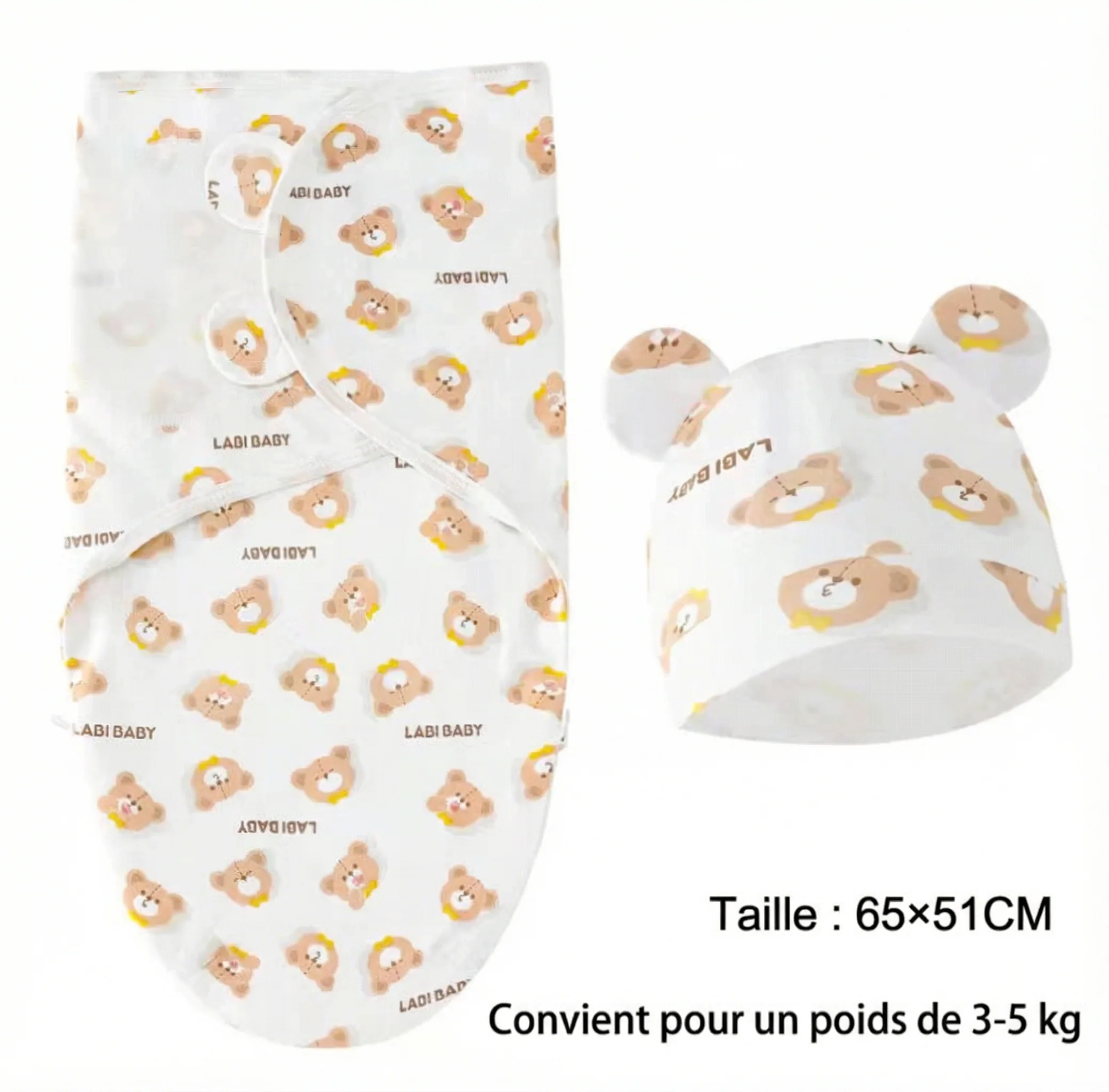 Couverture d'emmaillotage | Confort bébé-Haute Élasticité – Image 6