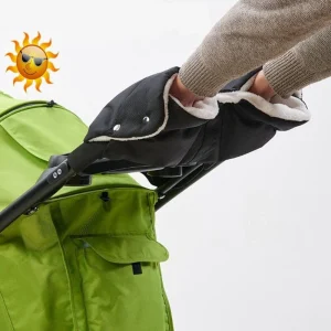 Gants de poussette chauds en fourrure polaire
