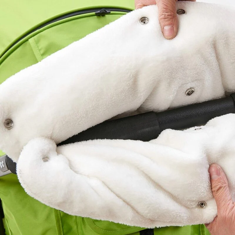 Gants de poussette chauds en fourrure polaire – Image 2
