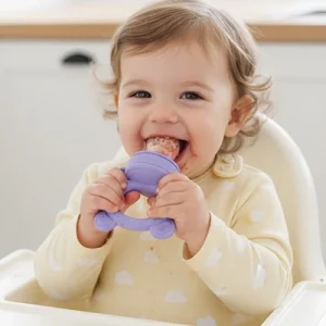 Grignoteuse bebe | SecuriFruits Mauve