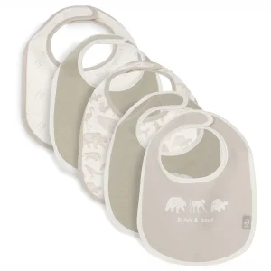 Lot de 5 bavoirs - Animals