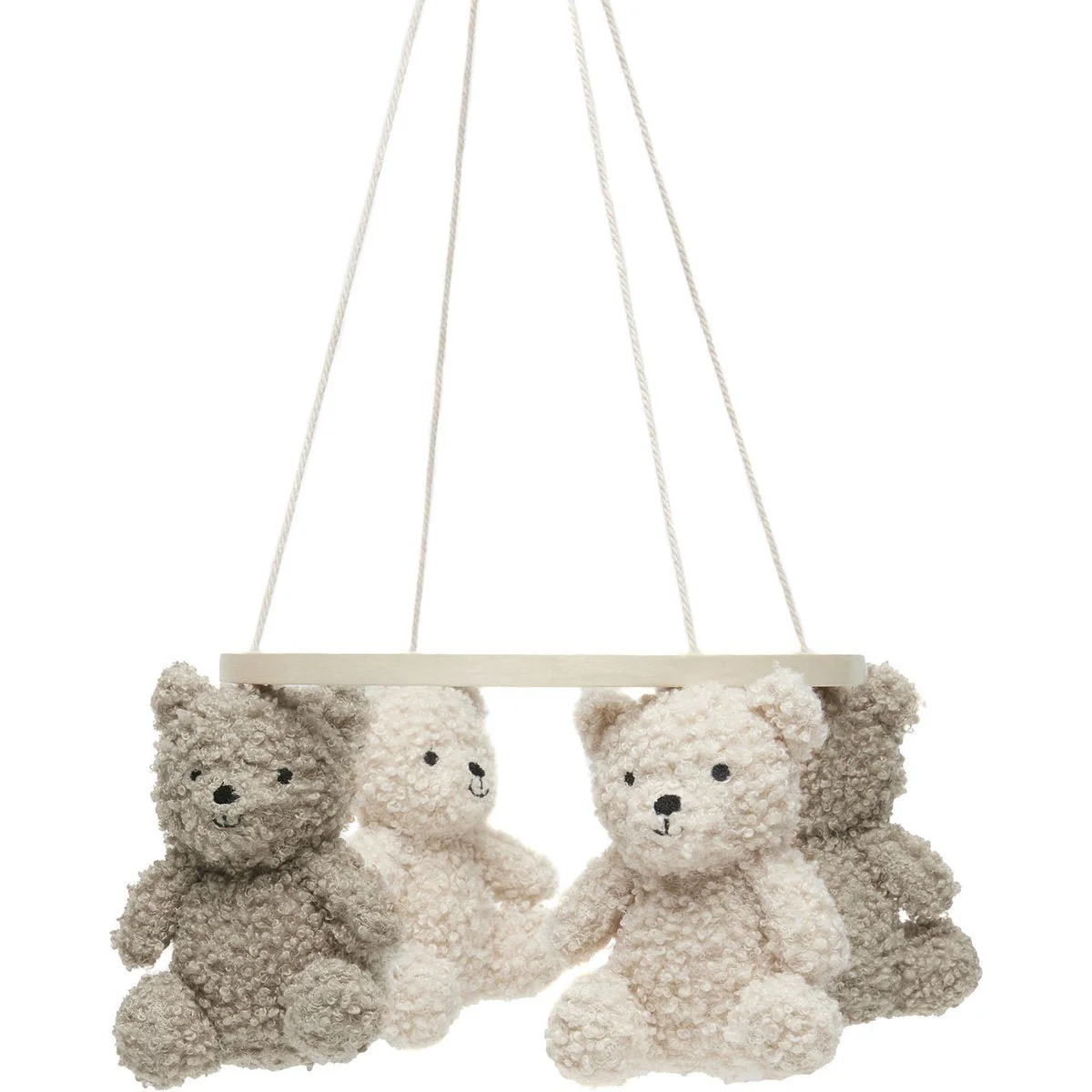 Mobile - Teddy bear - Olive green / natural