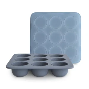 Moules multiportions en silicone - Bleu