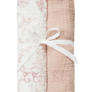 Lot de 2 langes Toile de Jouy Tartine et Chocolat