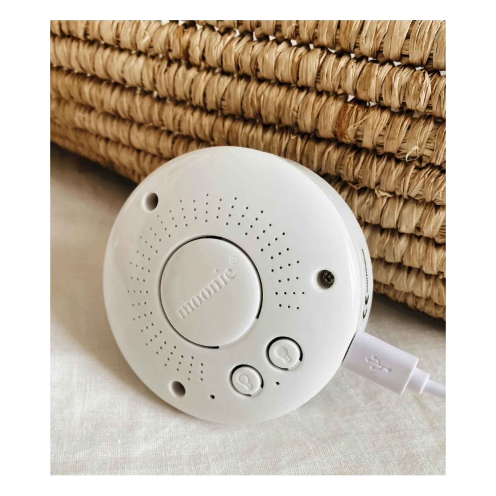 Peluche Moonie en coton bio - Ourson Blanc BB&Co – Image 3