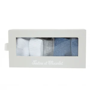 Coffret Chaussettes babyboy bleu Tartine et Chocolat